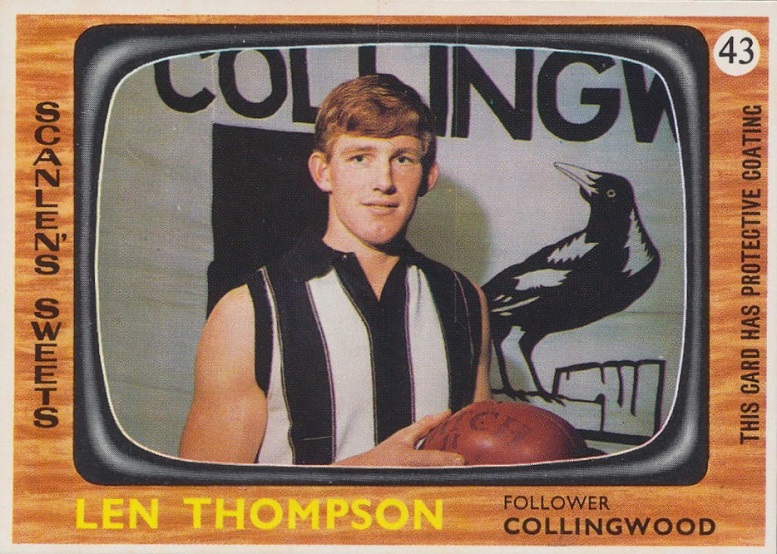 1967 scanlens len thompson