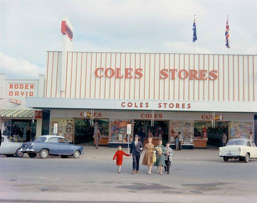 coles store melbourne 1950s