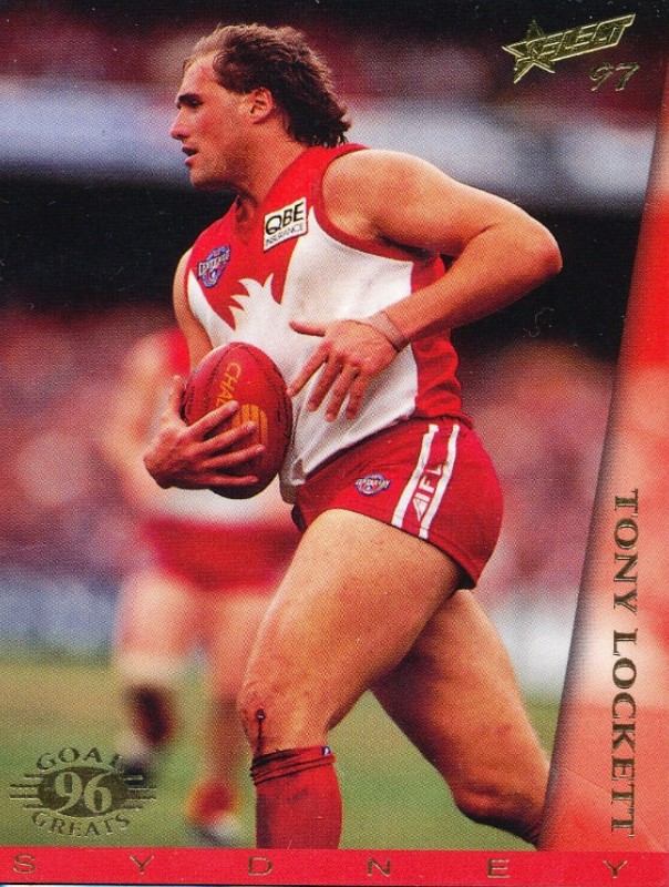 1997 select ultimate goal greats tony lockett