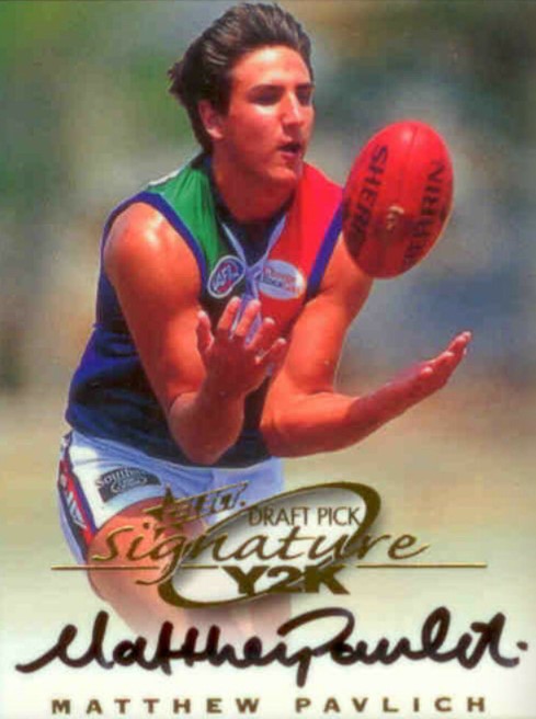 2000 select millennium draft pick signature matthew pavlich