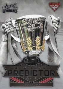 2019 select dominance premiership predictors