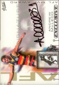 2002 select exclusive medal signature andrew mcleod
