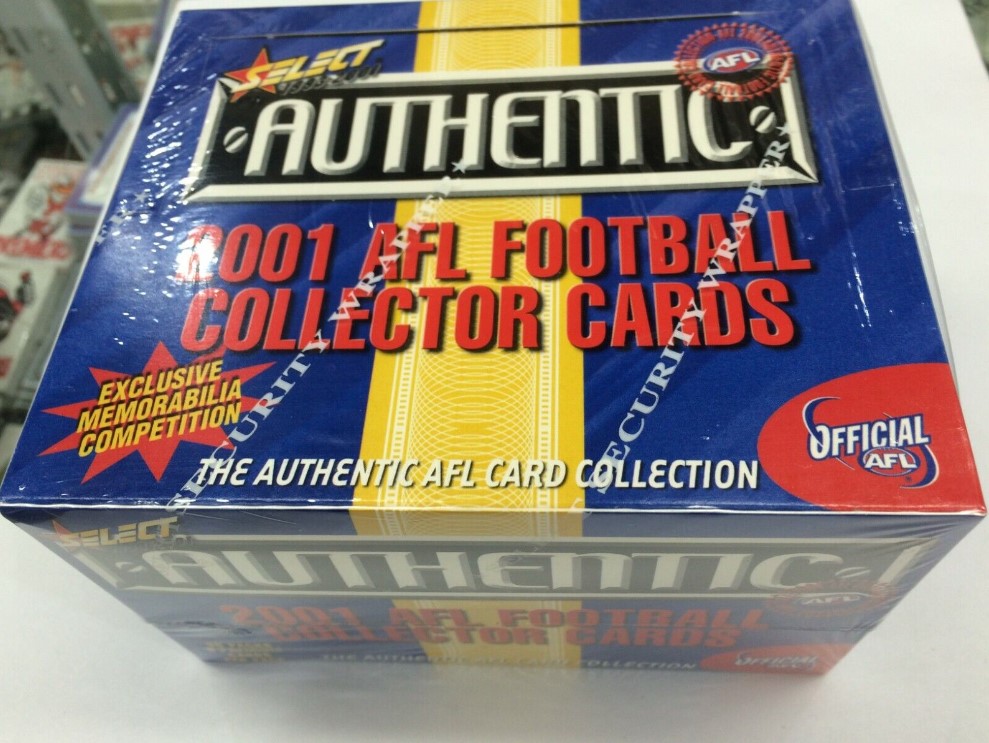 2001 select authentic afl box