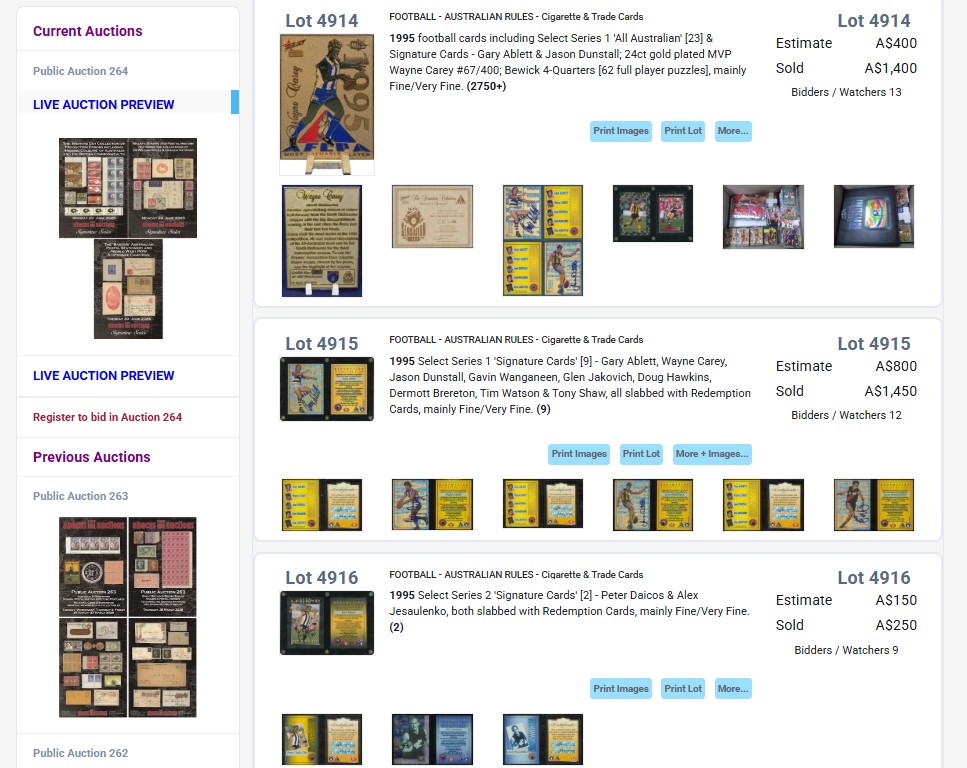 abacus auctions sample